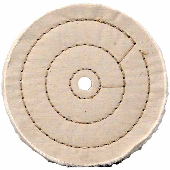 Buffing Pad 6 Inch Medium Cut W/ Concentric Sewn Edge