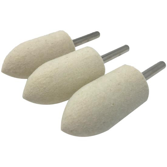 Zephyr Chrome Polishing Felt Taper Rolls 1 X 2 Inch - Pack Of 3