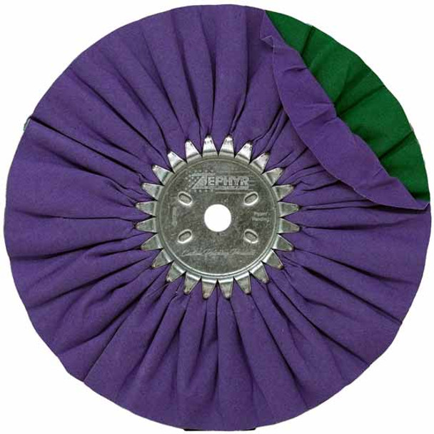 10 Inch Buffing Wheel - Purple & Green W/ 5/8 Inch Arbor Hole 10 Inch Buffing Wheel - Purple & Green W/ 5/8 Inch Arbor Hole