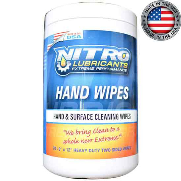 Nitro Lubricants Hand & Surface Cleaning Wipes