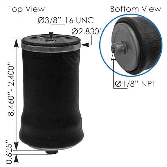 Seat Suspension Air Bag Replaces W02-358-7002, 1102-0020, 8872520, 2123403