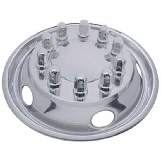 Stainless Steel 22.5 Inch OD Front Wheel Simulator Set W/ 5 Vent Holes For Hub Piloted Wheels