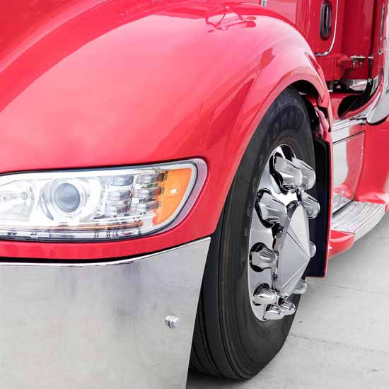 1.5 X 2.75 Inch Chrome Push-On Bullet Nut Covers - Pack Of 20