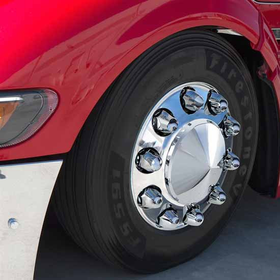 1.5 X 2.75 Inch Chrome Push-On Bullet Nut Covers - Pack Of 20