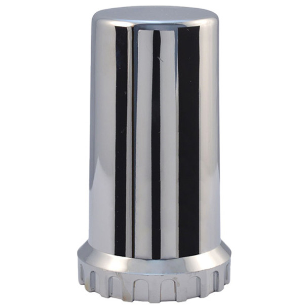 33MM X 4 Inch Chrome Plastic Screw-On Cylinder Style Nut Cover