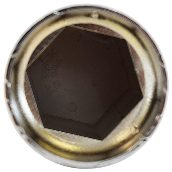 33MM Chrome Top Hat Nut Cover W/ Flange