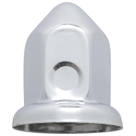 33MM X 2.375 Inch Chrome-Plated Steel Pointed Nut Cover With Flange