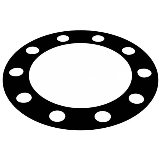 Black Plastic Rim Protector W/ 10 - 1 Inch Holes