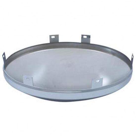 Chrome Dome Front Hubcap W/ 9/16 Inch Lip W/ Notched Front