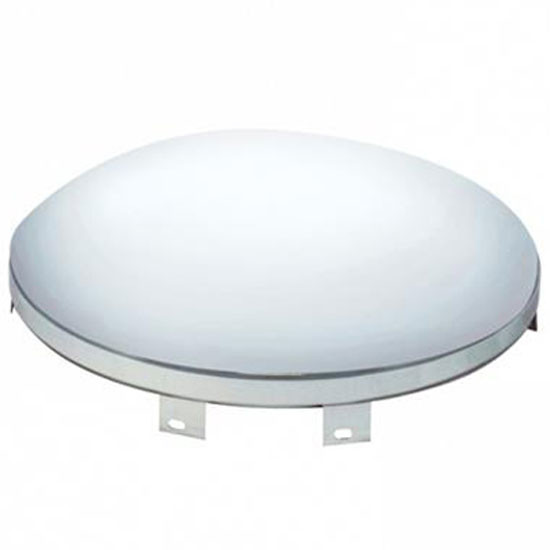 Chrome Dome Front Hubcap W/ 9/16 Inch Lip W/ Notched Front