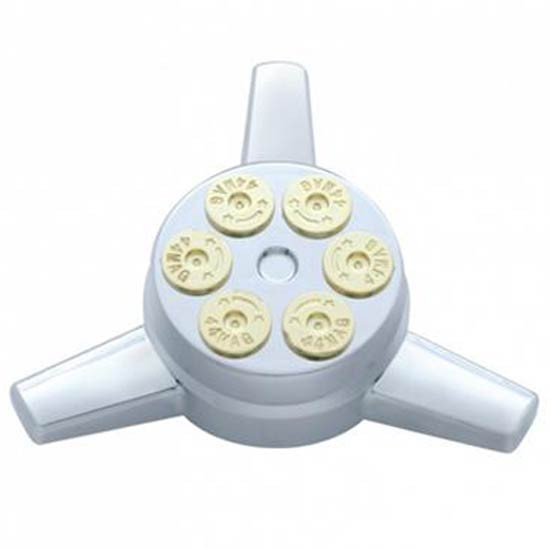 Chrome Gun Cylinder Hubcap Spinner