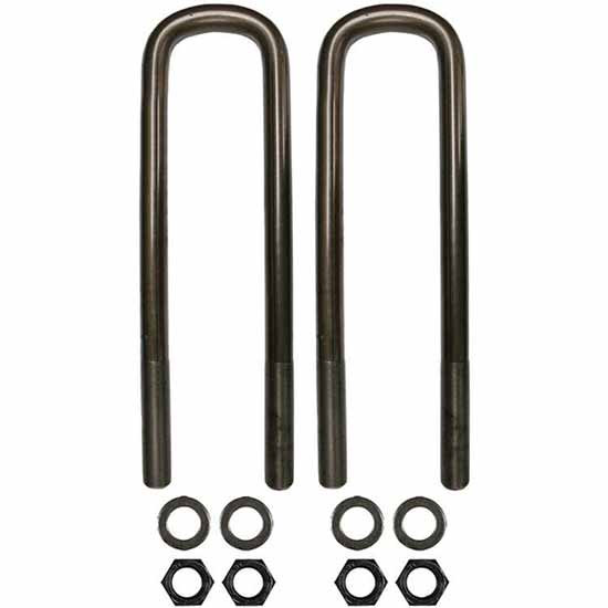 BESTfit Semi-Round Bend U-Bolt Kit 1.25 X 4.0625 X 18.5 Inch  Replaces 25161637, 7QK3148P5 For Mack