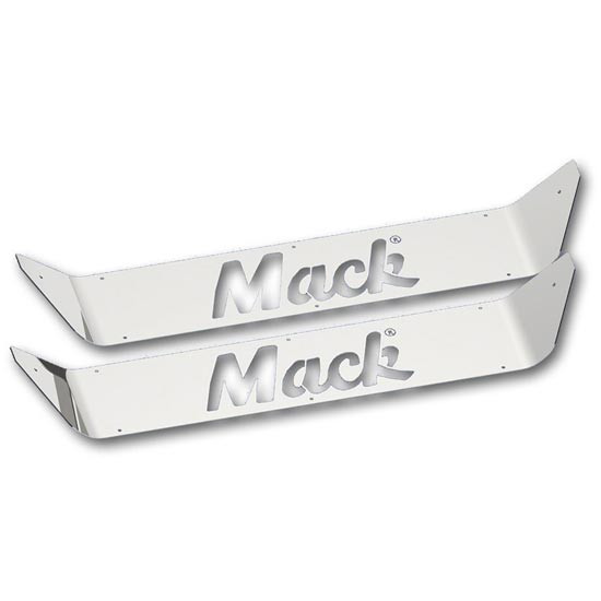 Stainless Steel Upper Scuff Panel W/ Loto For Mack CH - Pair
