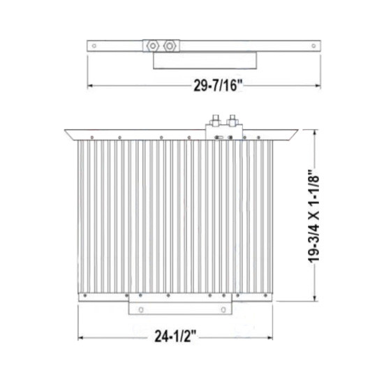 BESTfit 17 X 24 Inch AC Condenser For Mack MR & MRU Series Cabover
