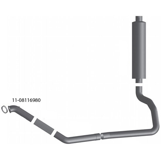BESTfit 4 Inch OD Multi-Bend Turbo Pipe Replaces 4ME-21698 For Mack RD