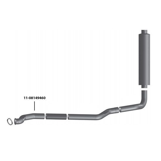 BESTfit 5 Inch OD Multi-Bend Turbo Pipe For Mack CH613 SBA & SFA