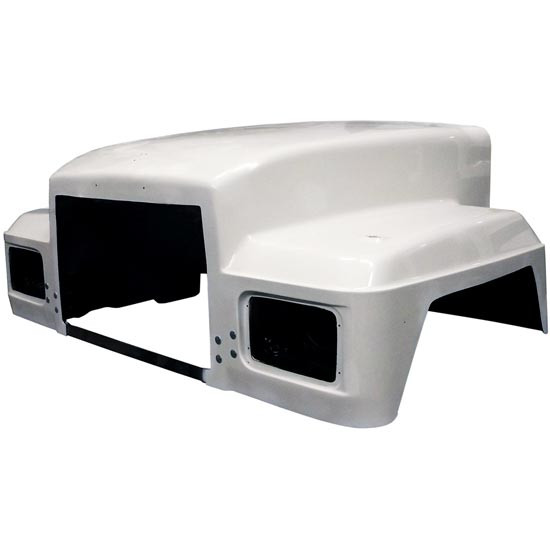 Jones Performance Fiberglass Hood W/ 57 Inch Centerline & Fenders For Mack RD 1973-2003 Replaces 1Qm-5780-1A