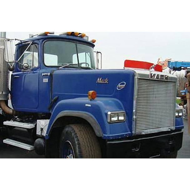 Mack RW Superliner Hood Fiberglass For Square Headlights by Jones Performance Replaces OE QM-5637, 1QM-5684, 1QM-5691 Mack RW Superliner Hood Fiberglass For Square Headlights by Jones Performance Replaces OE QM-5637, 1QM-5684, 1QM-5691