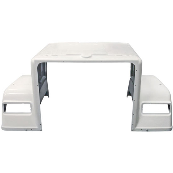 Mack RW Superliner Hood Fiberglass For Square Headlights by Jones Performance Replaces OE QM-5637, 1QM-5684, 1QM-5691