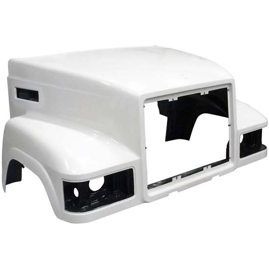 Fiberglass Hood by Jones Performance Replaces 1QM-5717AM, 1QM-5717BM, 1QM-5717CM, 25122273 For Mack CH613 SFA