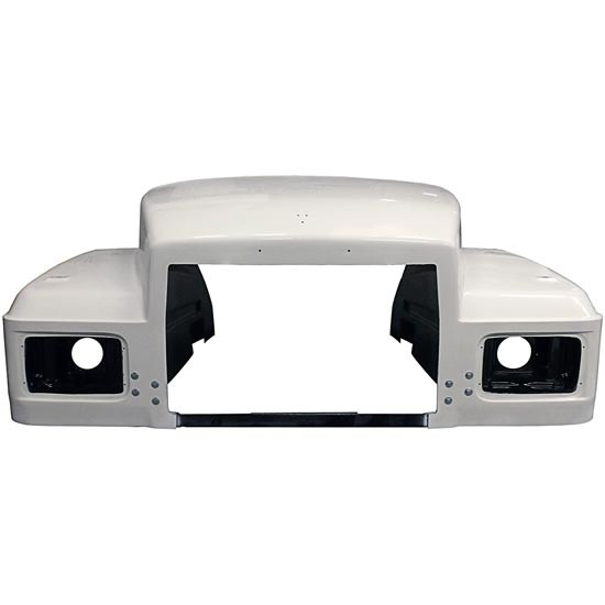Jones Performance Fiberglass Hood W/ 57 Inch Centerline & Fenders For Mack RD Replaces 1QM-5795, 1QM-5796-1B
