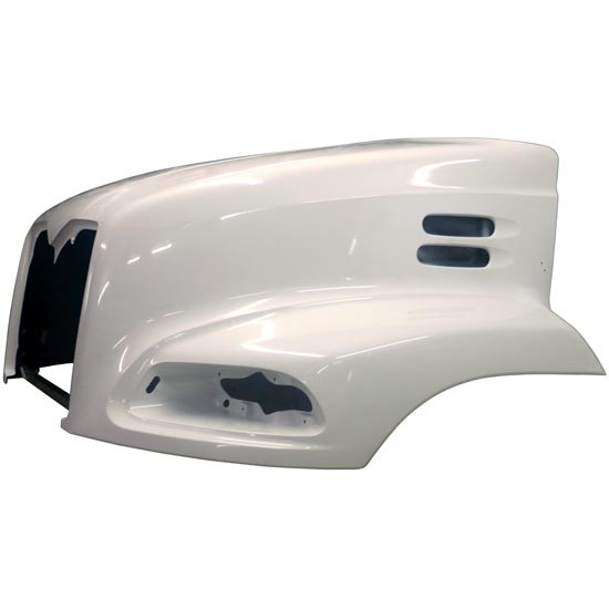 Mack CX, CXN, CXP & CXU SBA Hood Shell Fiberglass By Jones Performance Replaces 1QM5867-M, 25131386 CXU: 1QM4314-AM, 82050403