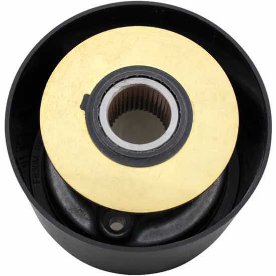 Black Billet Aluminum Steering Wheel Hub Adapter W/ 3 Bolt Pattern For Mack 2006-2007 W/ Stability Control ESP
