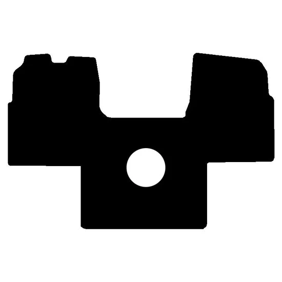 Black Front Floor Mat 1 Piece For Mack CV713 Granite, CXU613 & Titan Manual Transmissions