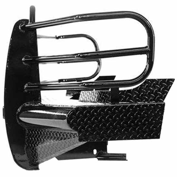 Black Steel Front Sport Bumper W/ Grille Guard, 15K Winch Mount For Silverado 2500HD/3500HD 2011-2014 Black Steel Front Sport Bumper W/ Grille Guard, 15K Winch Mount For Silverado 2500HD/3500HD 2011-2014