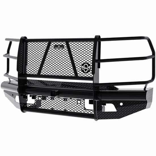 Legend Series Black Steel Front Bumper W/ Grille Guard, Sensors For Silverado 2500HD/3500HD 2020