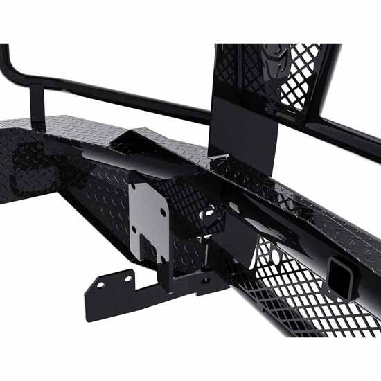 Legend Black Steel Front Bumper W/ Grille Guard, Camera, Sensors For Silverado 2500HD/3500HD