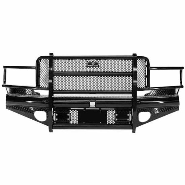 Legend Series Black Steel Front Bumper W/ Grille Guard For Chevrolet, GMC