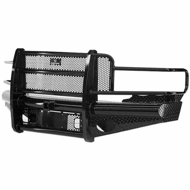 Legend Series Black Steel Front Bumper W/ Grille Guard For Chevrolet, GMC