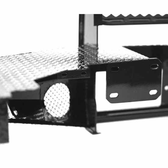 15K Winch-Ready Black Steel Front Sport Bumper W/ Grille Guard For Sierra 2500HD/3500HD 2011-2014