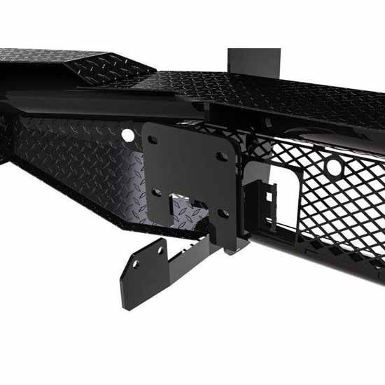 Black Steel Front Bumper W/ Grille Guard, Sensors, Camera Access For GMC Sierra 2500HD/3500HD 2020