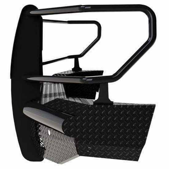 Black Steel Front Bumper W/ Grille Guard, Sensors, Camera Access For GMC Sierra 2500HD/3500HD 2020