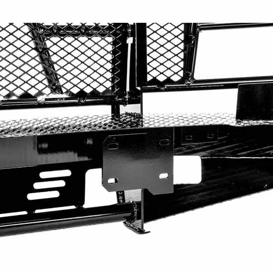Direct Replacement Front Bumper For 2007-2010 Chevy Silverado 2500/3500 HD - Powder Coated Steel, Black