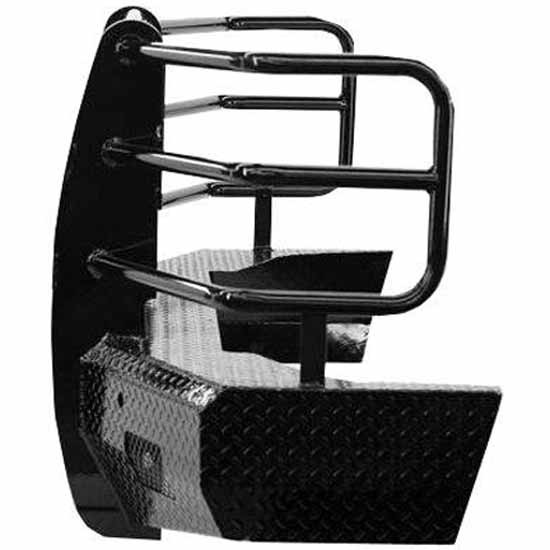 Summit Black Steel Front Bumper W/ Grille Guard For Chevrolet Silverado 1500 2014-2015