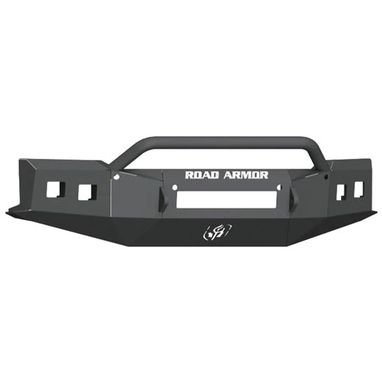 Road Armor Stealth Front Non-Winch Bumper Pre-Runner Guard & Hoop - Textured Black For Chevrolet Silverado 1500