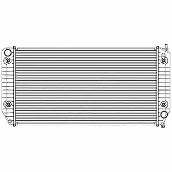 BESTfit Plastic Aluminum Radiator For Chevrolet Kodiak, GMC C4500 TopKick, Isuzu HTR