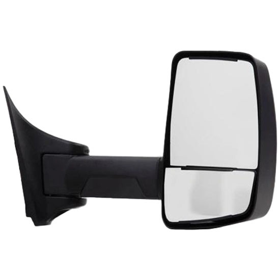 Black Powder-Coated Deluxe Head Side Mirror For GMC TopKick Passenger Side