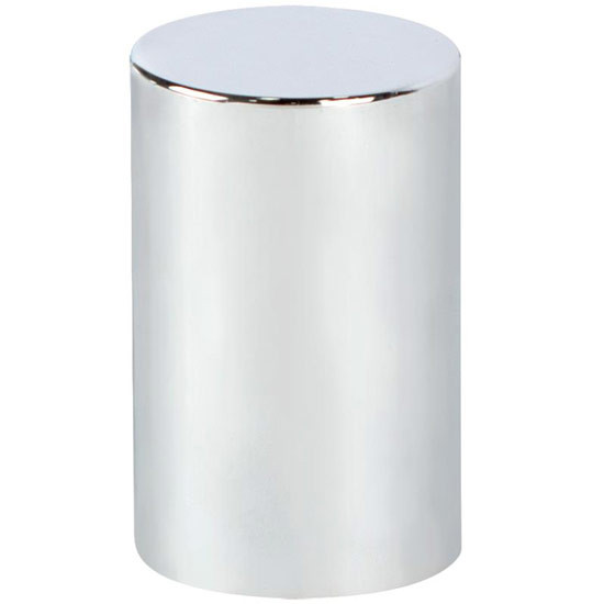 Chrome Cylinder Hubcap Push-On Nut Covers For Chevrolet Silverado, GMC Sierra - Box Of 32