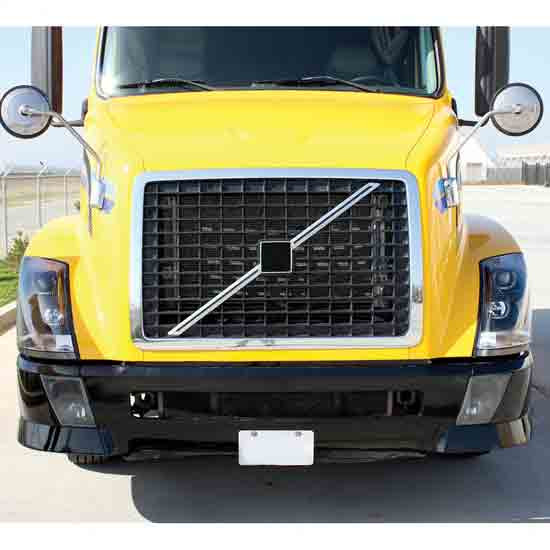 Black Plastic Classic Style Front Center Bumper Replaces 82728568 For Volvo VNL Gen II 2004-2014