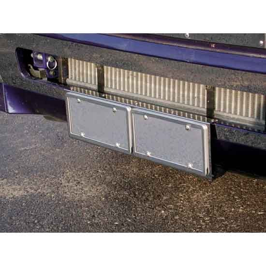 Stainless Steel Dual Tag License Plate Holder For Volvo VNL Gen II