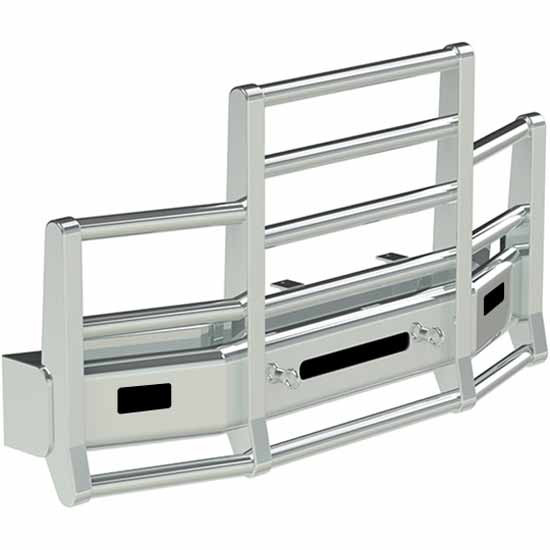 Herd Defender 4 Post Grille Guard W/ OEM Fog Light Holes For Volvo VNL Gen II