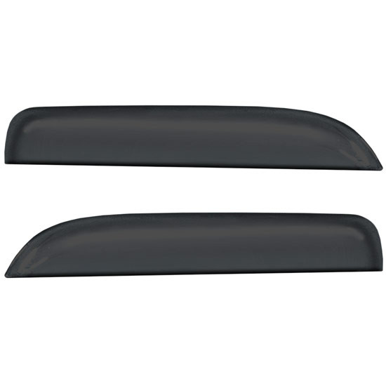 Black Chop Top Side Window Deflectors For Volvo VNL Gen II & VNM