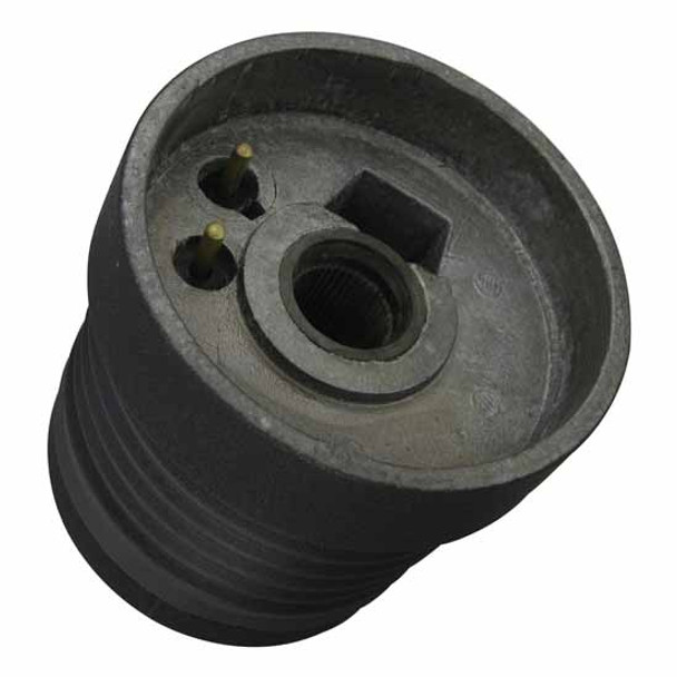 Black 5 Bolt Steering Wheel Hub Adapter For Volvo VNL Gen I & Gen II