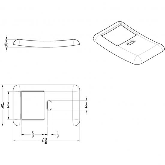 Chrome Plastic Rocker Switch Cover For Volvo VNL Gen I & II