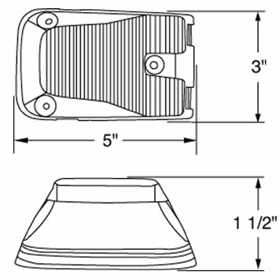 Volvo VNL Side Indicator Light Amber LED Clear Lens Replaces OE 20895320