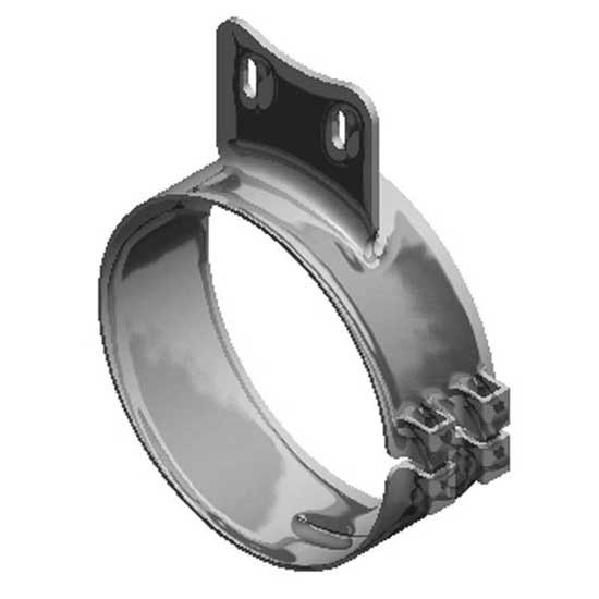 7 Inch Lincoln Chrome Plated Stainless Steel Exhaust Clamp For Western Star 4964 Constellation